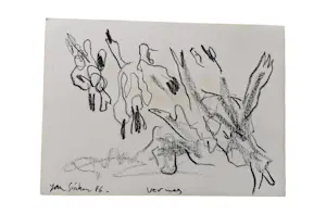 Jan Sierhuis - Tekening krijt/acryl kopen? Bied vanaf 1!