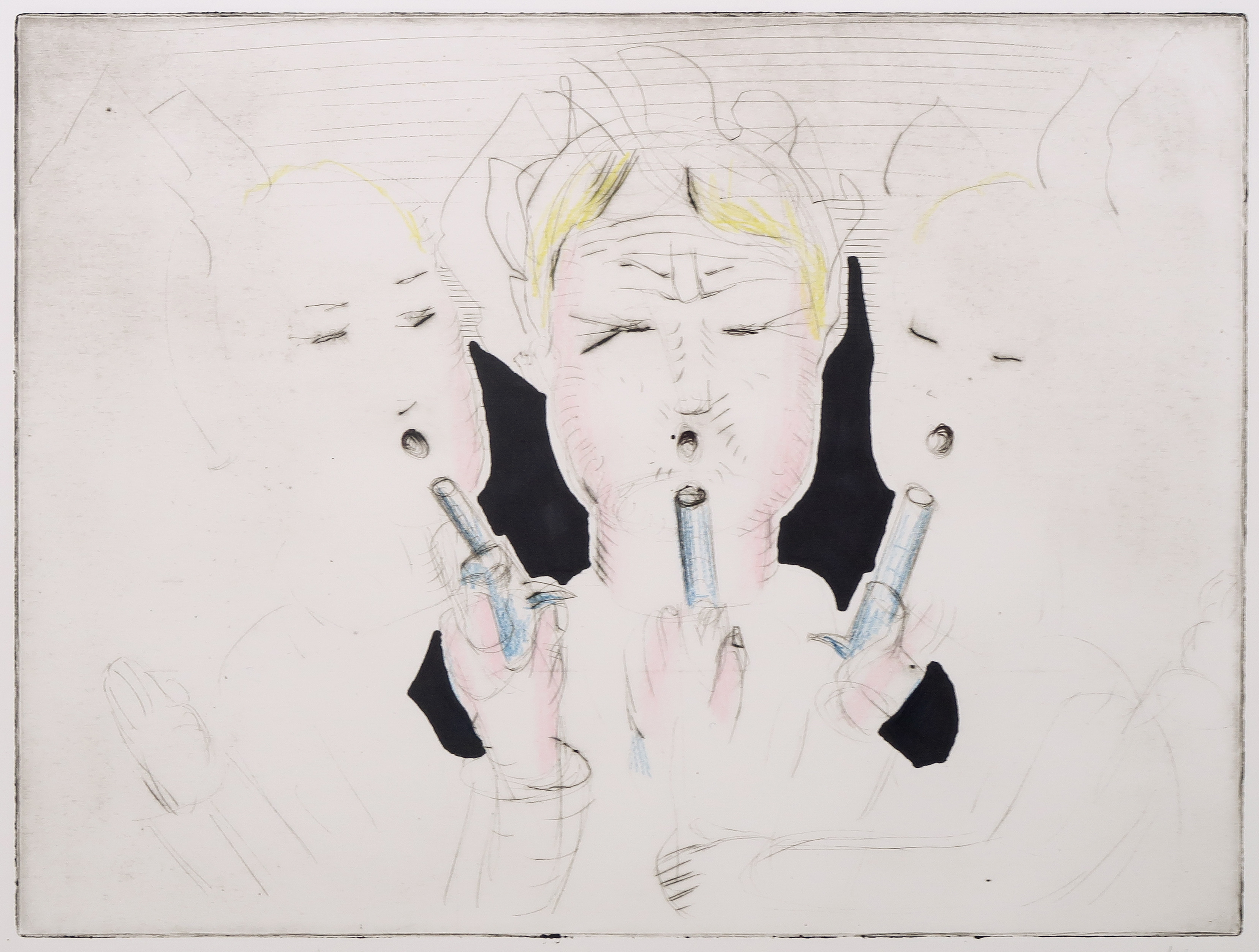 Rinke Nijburg - Grafiek Nu & Poëzie - Ets, Het slotakkoord + gedicht van Remco Campert kopen? Bied vanaf 1!