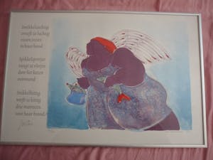 Ada Breedveld - Litho van Ada Breedveld uit 2001, met gedicht van Jan Petrie. kopen? Bied vanaf 35!