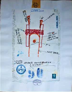 Viktor IV - Lower Mast Repair Construction Concept . verkocht voor € 150!