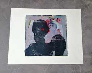 Peer Wolfram - Grote kleuren lithografie "Paralyromenon 3" - beperkte oplage (8/100) kopen? Bied vanaf 36!