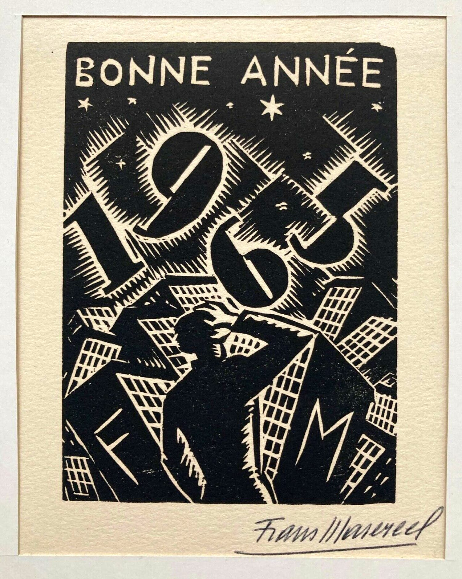 Frans Masereel - Bonne Année 1965 verkauft für € 115!