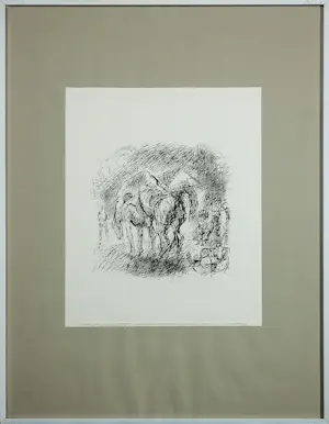 Jan van Helden - Ets, Set van twee etsen - Ingelijst & los kopen? Bied vanaf 60!