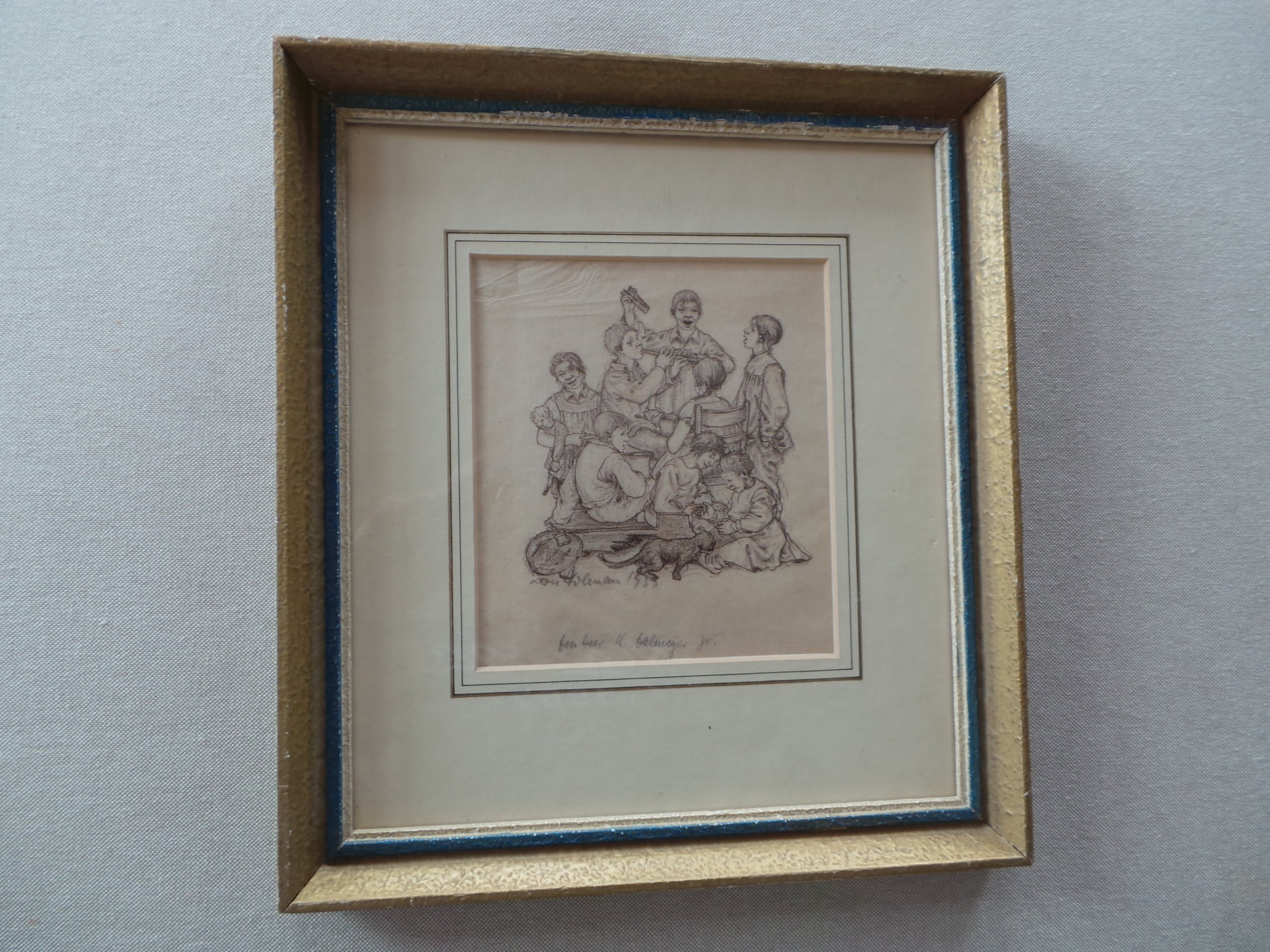 Niet of onleesbaar gesigneerd - Kinderen met muziek instrumenten  kopen? Bied vanaf 1!