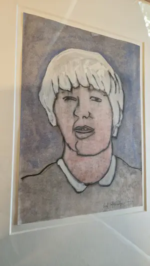 Ad Gerritsen - Jongensportret -gemengde techniek -1994 kopen? Bied vanaf 45!