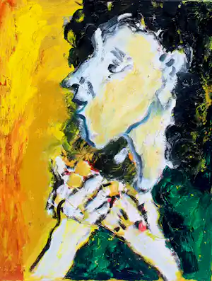 Jan Sierhuis - Olieverf op doek: Portret van een vrouw - 1997 verkauft für € 695!