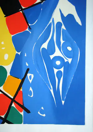 Ernst Wilhelm Nay - Compositie - 1966 - Originele lithografie - Mourlot kopen? Bied vanaf 160!
