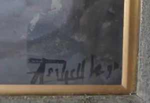 Adriaan Terhell - Man in boot in de gracht. kopen? Bied vanaf 69!