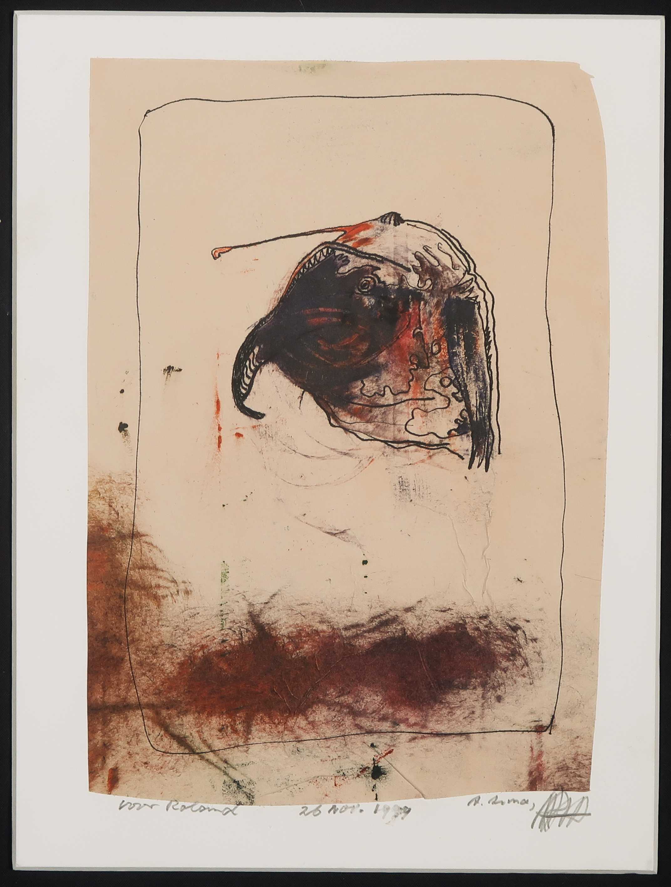 Ad Arma - Krijt- en pentekening, Zonder titel kopen? Bied vanaf 35!