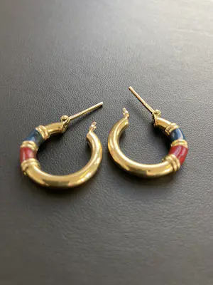 18 karaat geelgouden creolen met scharnier kopen? Bied vanaf 455!