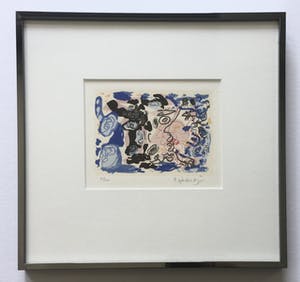 Kees Salentijn - abstracte zeefdruk - ingelijst kopen? Bied vanaf 1!