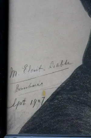Mies Drabbe - Ingelijste isografie: Portet van Jan Toorop - 1907 kopen? Bied vanaf 250!