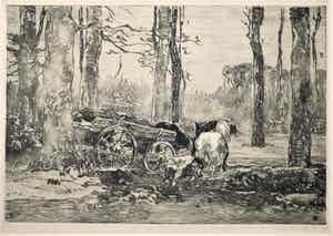 Willem de Zwart - Hakhout laden verkocht voor € 40!