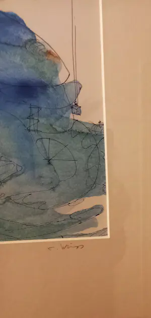 Clemens Weiss - Zeefdruk 'Wesen', gelijst kopen? Bied vanaf 95!