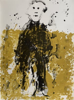 Jef Diederen - kleurenlitho - zonder titel - 1993 kopen? Bied vanaf 75!