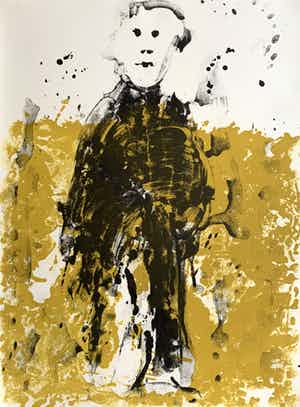 Jef Diederen - kleurenlitho - zonder titel - 1993 verkocht voor € 75!