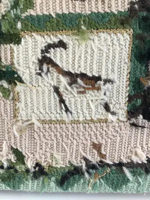 Rob Scholte - Collage met dieren, museaal borduurwerk kopen? Bied vanaf 375!