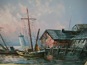 Max Savy - Haven , schepen aan de kade kopen? Bied vanaf 60!