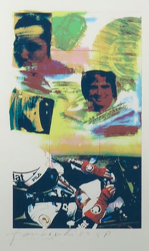 Frank Gude - Litho, Formule 1 - Ingelijst kopen? Bied vanaf 1!