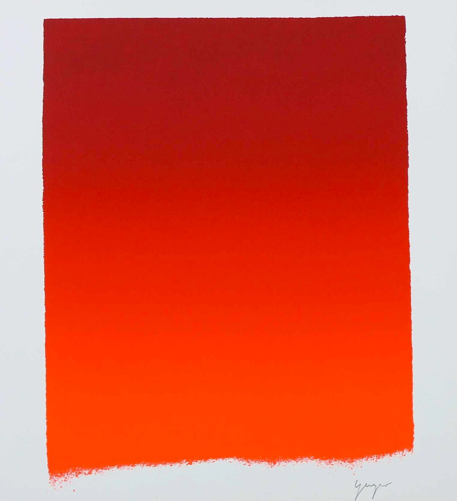 Rupprecht Geiger - Ohne Titel verkocht voor € 350!