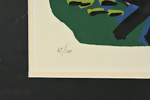 Anton Rooskens - Ingelijste litho: 'Abstract' - 1973 kopen? Bied vanaf 399!