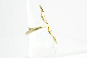 189- Vrij forse & mooi bewerkte 20 krt geel gouden "kronkelende slang" ring kopen? Bied vanaf 710!