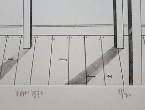 Hans Wap - Gestrand schip op tafel, ets kopen? Bied vanaf 50!