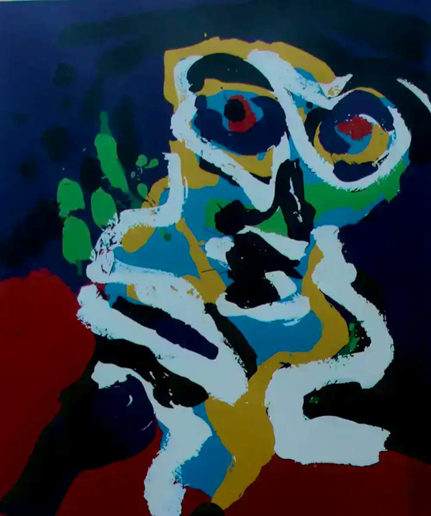 Karel Appel - ingelijste zeefdruk: A summer evenings slumber - 1977 (DE LAATSTE!) kopen? Bied vanaf 1500!