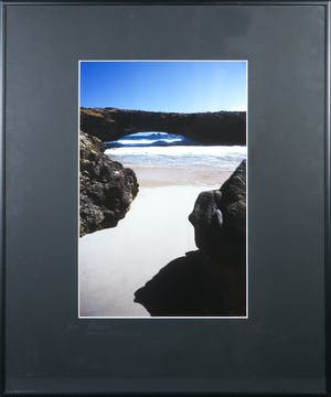 Paul Huf - Foto, Aruba, 'Natural Bridge' - Ingelijst kopen? Bied vanaf 35!