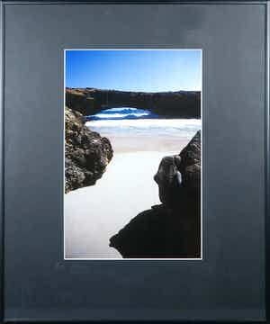 Paul Huf - Foto, Aruba, 'Natural Bridge' - Ingelijst verkocht voor € 35!