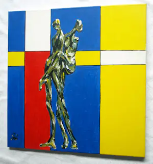 Peter Leyenaar - (1923-2023) , Olieverf op doek , Zonder titel - 50 x 50 cm kopen? Bied vanaf 10!