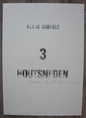 Klaas Gubbels - houtdruk: voorblad voor serie van 3 houtdrukken uit 1990 kopen? Bied vanaf 1!