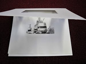 Herman Berserik - Karakteristiek Grafiek - droge naald Ets / proefdruk - "Boeien" passe partout kopen? Bied vanaf 39!