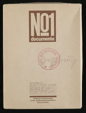 Joseph Beuys - Multiple - No1 Documente, Abendunterhaltung kopen? Bied vanaf 200!