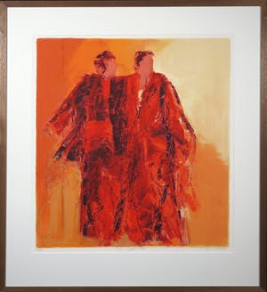 Wil Willemsen - Zeefdruk, Les Japonaisses - Ingelijst kopen? Bied vanaf 50!