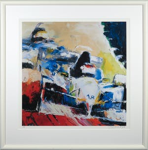 Frank Gude - Litho, Formule 1 - Ingelijst kopen? Bied vanaf 1!