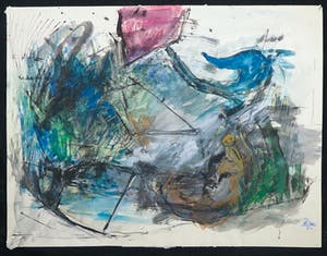 Franscz Witte - Gemengde techniek op papier, Zonder titel kopen? Bied vanaf 1!