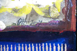 Ad Arma - Handbewerkte zeefdruk op board, Uit de serie 'India' nr. 107 kopen? Bied vanaf 70!