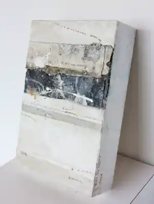 Ron van der Werf - Uniek werk in gemengde techniek op hout / wandobject, Zonder titel vendu pour 135€ !