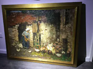 Anna Kerling - “Boerderij tafereel “ kopen? Bied vanaf 500!