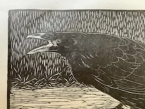 Jan Mankes - Originele Houtsnede - Schreeuwende Kraai 1918 kopen? Bied vanaf 375!