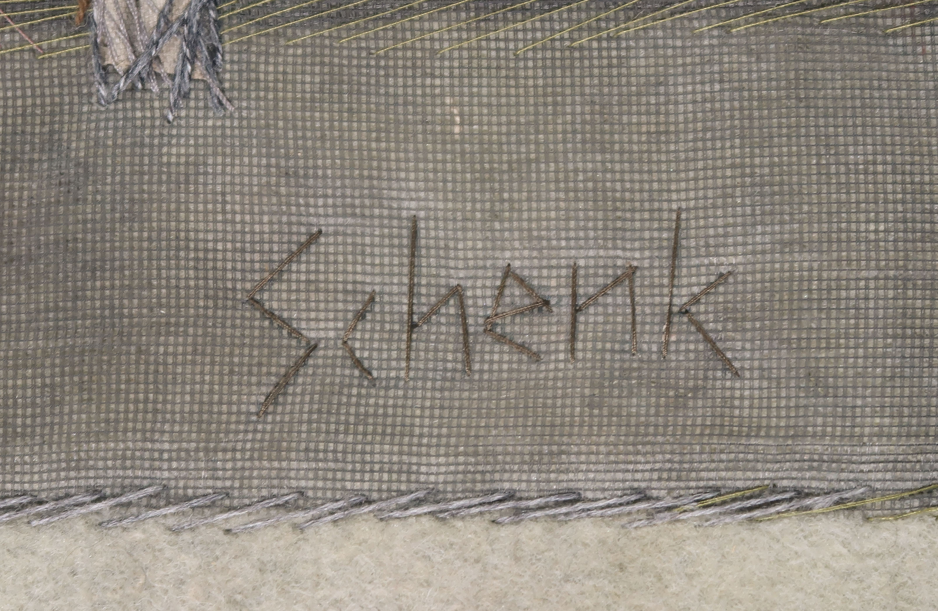 Willem Schenk - Gestikt wandkleed, Zonder titel kopen? Bied vanaf 35!