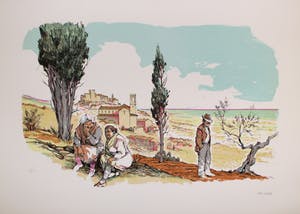 Alberto Fremura - Handgesigneerde lithografie: Landschap kopen? Bied vanaf 39!