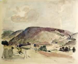 Otto B. de Kat - Landschap in de Auvergne verkocht voor € 135!