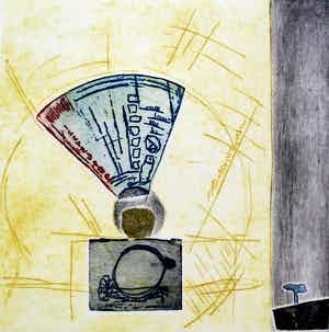 Jan Montyn - ets/aquatint - 1964 verkocht voor € 99!