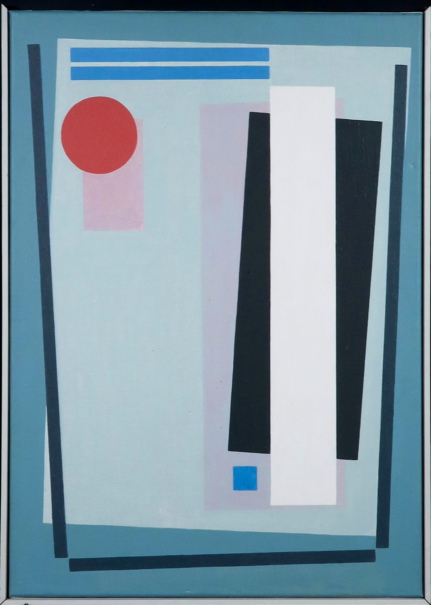 Eefje Bettman - Acryl op doek, Abstract-geometrische voorstelling - Ingelijst kopen? Bied vanaf 50!