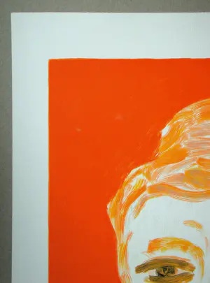 Virgilio Guidi - Volto Rosso - 1982 - Originele lithografie gesigneerd en genummerd kopen? Bied vanaf 120!