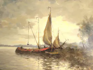 Jan Schaeffer - Bootjes op een plas kopen? Bied vanaf 125!