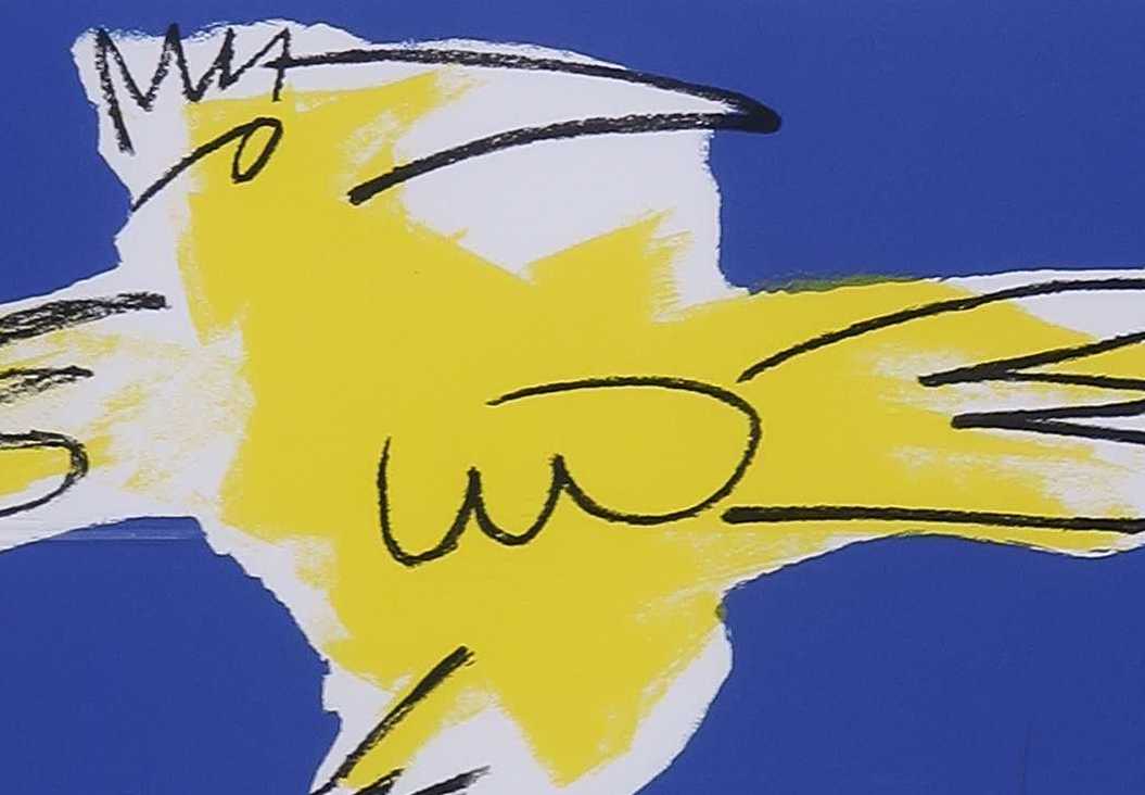 Frank Lengvenius - Zeefdruk, Vogel II - Ingelijst kopen? Bied vanaf 20!