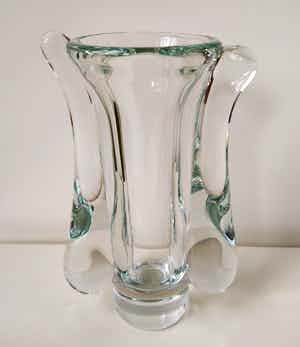 Jaroslav Svoboda - zware heldere glazen vaas verkocht voor € 59!